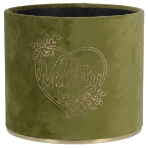 flowerbox Dla Mamy wys:13 szer:15 welur Matcha Latte