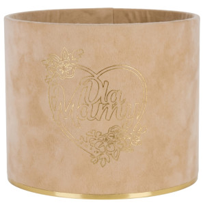 flowerbox Dla Mamy wys:13 szer:15 welur Mocha Mousse