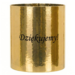 flowerbox Dziękujemy wys:14 szer:12 złote lustro