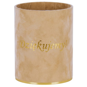 flowerbox Dziękujemy wys:13 szer:10 welur Mocha Mousse