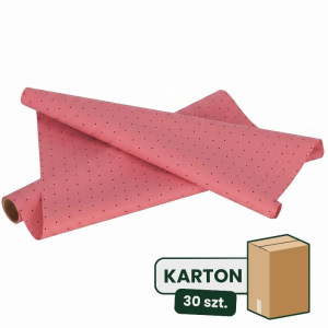 30szt folie satynowe (FM) w kropki czarne 50cm*8,5m