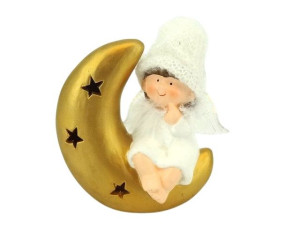 figurka aniołek na księżycu wys:17cm