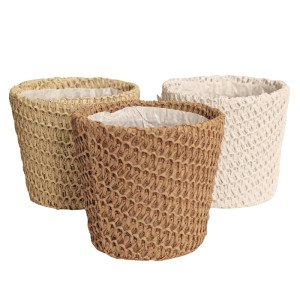 osłonki z papierowego sznurka wys:16cm szer:19cm