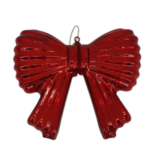 bombki szklane - kokardy szer:13cm czerwone
