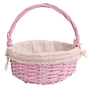 koszyk wiklinowy z wkładką wys:25cm szer:25cm