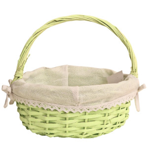 koszyk wiklinowy z wkładką wys:25cm szer:25cm