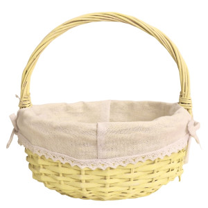 koszyk wiklinowy z wkładką wys:25cm szer:25cm
