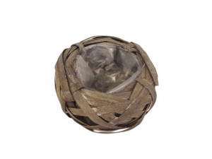 osłonka okrągła szer:15cm wys:6,5cm szara