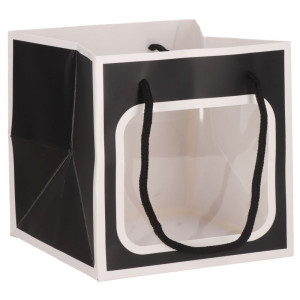 torebki ozdobne z okienkiem wys:15cm szer:15*15cm