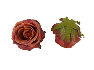 główki róży 3D szer:10cm wys:8cm
