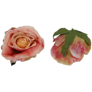 główki róży 3D szer:10cm wys:8cm