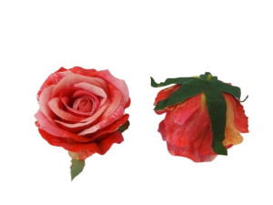 główki róży 3D szer:10cm wys:8cm