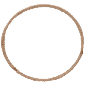 ring metalowy podwójny owijany jutą szer:40cm