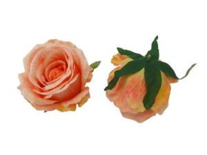 główki róży 3D szer:10cm wys:8cm