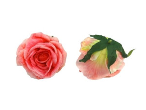 główki róży 3D szer:10cm wys:8cm