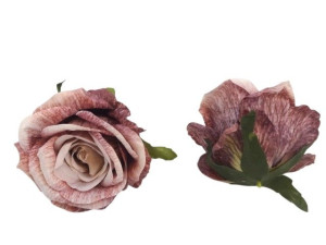 główki róży 3D szer:10cm wys:8cm