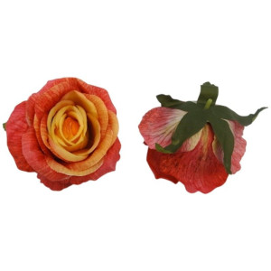 główki róży 3D szer:10cm wys:8cm