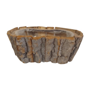 osłonka z kory wys:10cm szer:26*16cm