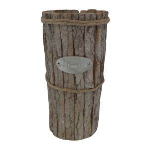 osłonka z kory - wazon wys:40cm szer:18cm