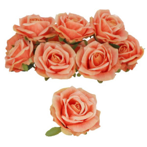 główki róży 3d szer:9cm wys:8cm