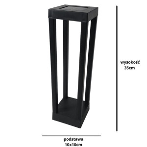 latarenka solarna wys:35cm szer:10cm z mocowaniem