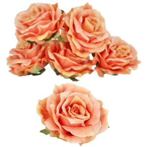 główki róży 3D szer:13cm wys:8,5cm