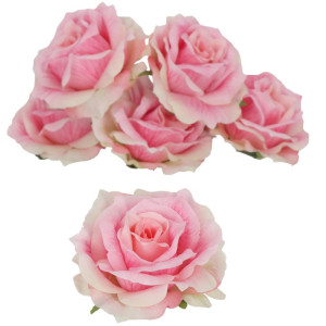 główki róży 3D szer:13cm wys:8,5cm