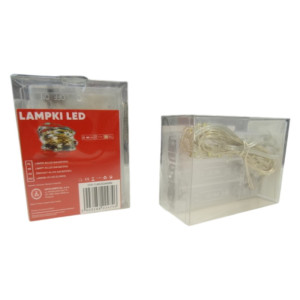 lampki led na druciku 40 diod ( 4m ) białe ciepłe
