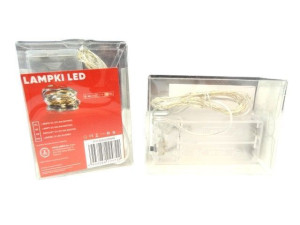 lampki led na druciku 20 diod ( 2m ) białe zimne