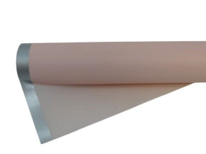 folia ozdobna ze srebrnym paskiem 50cm*8m