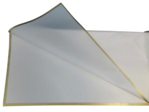 20arkuszy folie ze złotym paskiem 58cm*58cm