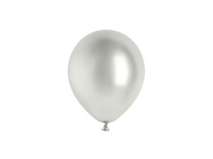 50szt Balony NEW Glossy 12cm srebrny