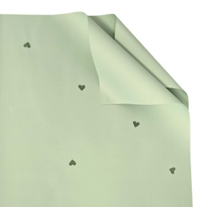 20arkuszy folia satynowa w serca 58cm*58cm