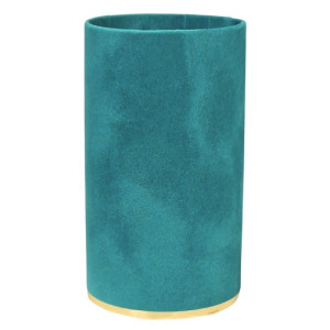 flowerbox wys:11cm szer:6cm welur turkusowy