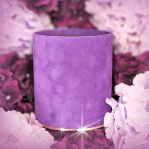 flowerbox wys:13cm szer:10cm welur lawendowy
