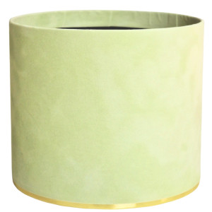 flowerbox wys:13cm szer:15cm welur zielony pastel