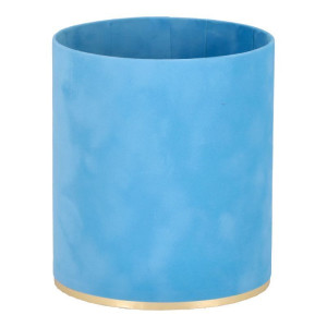 flowerbox wys:14cm szer:12cm welur jasnoniebieski