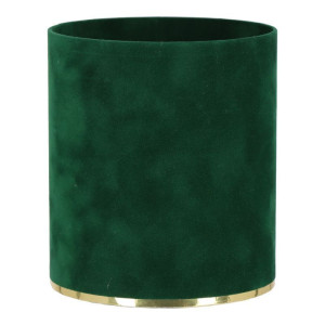 flowerbox wys:14cm szer:12cm welur ciemnozielony