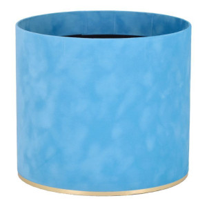 flowerbox wys:18cm szer:20cm welur jasnoniebieski