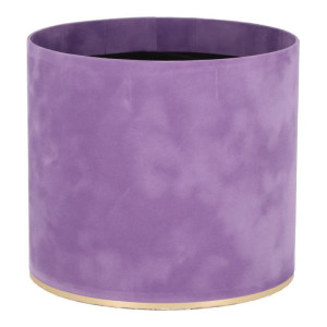 flowerbox wys:18cm szer:20cm welur lawendowy