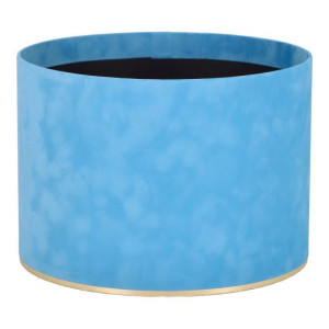 flowerbox wys:18cm szer:25cm welur jasnoniebies