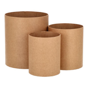 3szt flowerboxy papier kraft