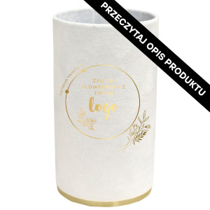 flowerbox wys:11cm szer:6cm welur cloud dancer