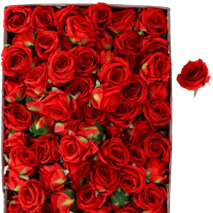 144szt główki róży 3D szer:10cm wys:8cm