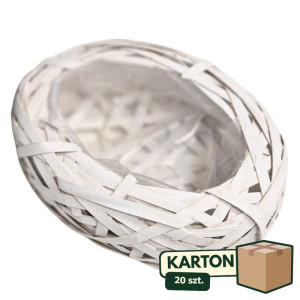 20szt osłonka owalna 35*25cm wys:9,5cm biała
