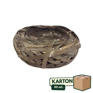 60szt osłonka okrągła szer:20cm wys:7,5cm szara