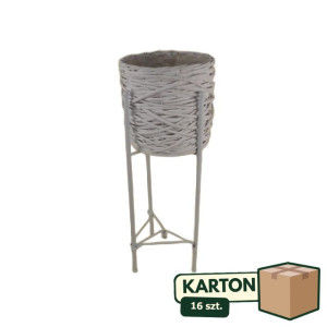 16szt osłonka wiklinowa na stelażu wys:60cm szer:22cm
