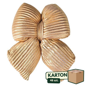 48szt kokarda gruba złota wys:18cm szer:13cm