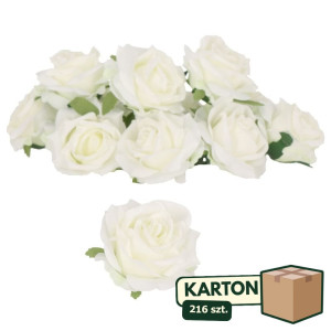 216szt główki róży 3d szer:9cm wys:8cm