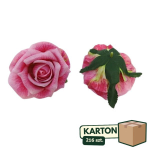 216szt główki róży 3d szer:9cm wys:8cm
